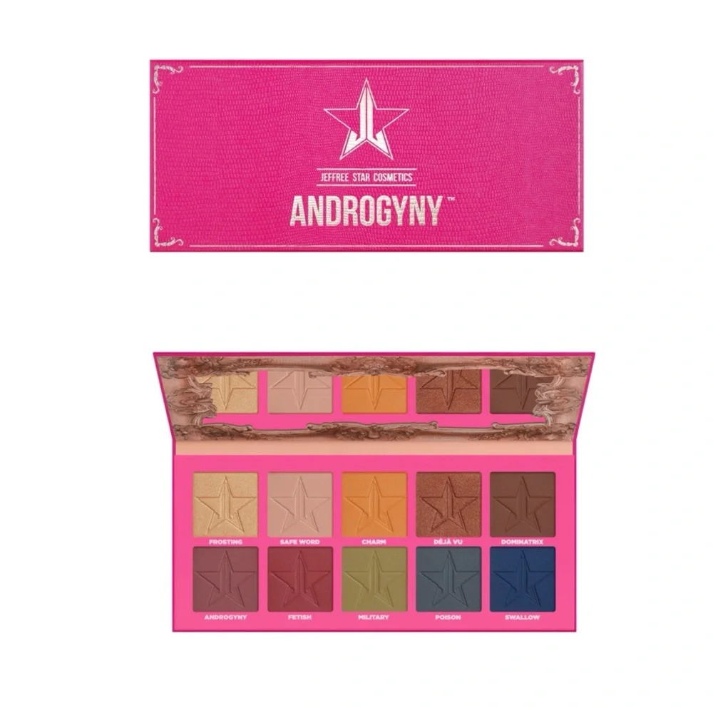 Jeffree Star Androgyny Eyeshadow Palette 10 Shades NWT Retired